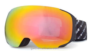 Tùy chỉnh cao phản ánh nam châm phong cách trượt tuyết kính dành cho người lớn OEM UV400 Đen trượt tuyết Googles đơn/đôi, chống sương mù (tùy chọn) TPU CN; gua - Product Image 3