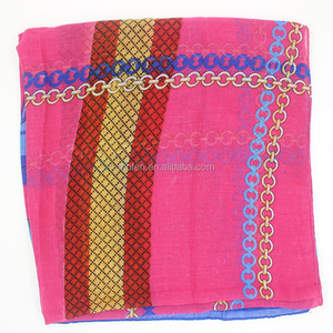 Soft Scarve flor Floral para mujer de moda playa bufanda de la gasa - Product Image 4