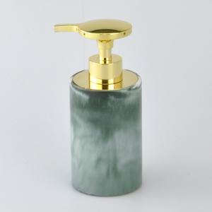 Distributeur de savon en forme de tonneau gris poly haut de gamme - Product Image 3