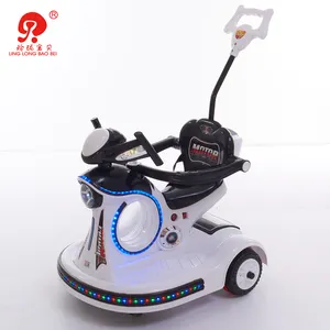 Cheap musical LED light electric remote control children's car with battery