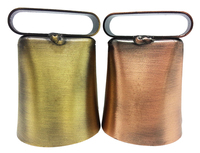 Campana di pecora placcata color bronzo antico
