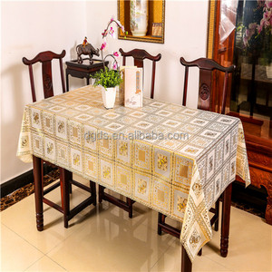 100% Vinyl Ren Bảng Khăn Trải, Hot Bán Bảng Bao Gồm Của Nhà Máy, Vàng Bảng <span class=keywords><strong>Runner</strong></span> - Product Image 6