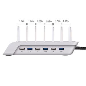 Bestseller Stazione di Ricarica USB <span class=keywords><strong>6</strong></span> in 1 Supporto per Cellulare <span class=keywords><strong>Carica</strong></span> per Tablet per Oppo per <span class=keywords><strong>iPhone</strong></span> Ecc - Product Image 3