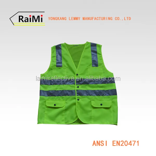 Hi Vis workwear floresan yelek promosyon eğitim çocuklar yansıtıcı güvenlik yelek