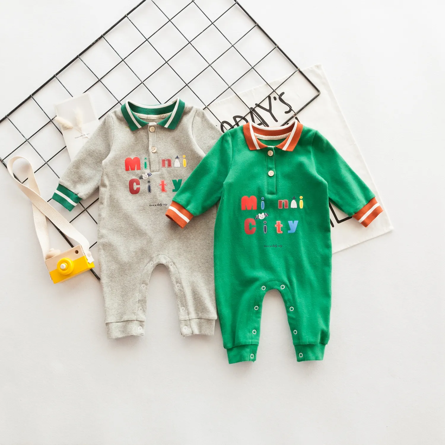 Produk Baru Mencari Distributor Pakaian Bayi Laki-laki, Baju Monyet Bayi Laki-laki Motif Gelembung Panjang