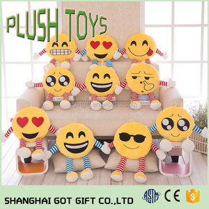 Servicio del OEM emoji emoticon amarillo almohada suave juguetes almohada de felpa - Product Image 3