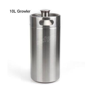 Barril de cerveza de acero inoxidable 10L barril vino Pot irrompible elaboración de la cerveza <span class=keywords><strong>en</strong></span> casa herramienta de la barra - Product Image 1