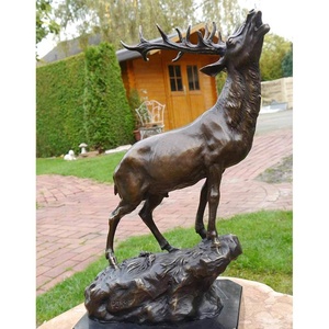 Art Dier Thema Decoraties Brons Casting Herten Standbeelden Voor Outdoor - Product Image 4