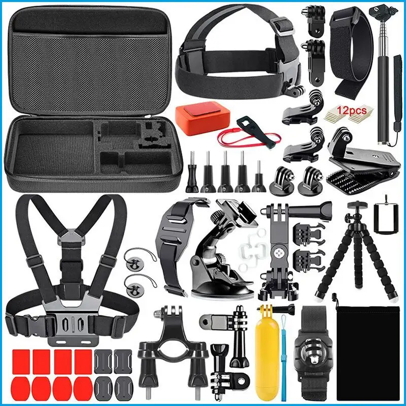 Camera Accessories kit camera accessories set for xiao mi yi 4k for GoPro 10 9 8 7 6 5 4 3+ 3