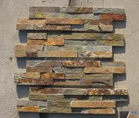 Placage naturel empilé matériau de mur extérieur en pierre