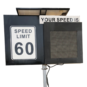 Nụ Cười/Mặt Buồn Xe Swing Năng Lượng Mặt Trời Led Radar Tốc Độ Dấu Hiệu Mét Trung Quốc Kiểm Soát Tốc Độ Giới Hạn Loại Bỏ Detector Hiển Thị Tốc Độ Radar - Product Image 5