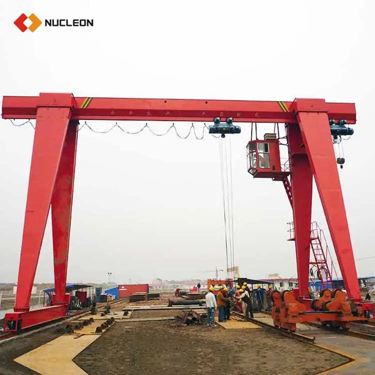 20 ton model kotak ponsel listrik girder tunggal 16ton gantry crane