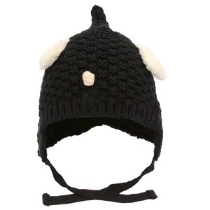 Wholesle pamuk özel kış beanies örme kulaklık köpek desen tığ bebek şapka - Product Image 1