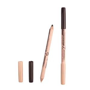 MENOW 12 unids/lote doble impermeable de larga duración lápiz de cejas de 2 en 1 lápiz maquillaje corrector + lápiz de cejas