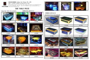 Mesas de Bar de cristal redondas modernas para discotecas, salones, hoteles y KTVs fabricados en la provincia de Guangdong - Product Image 6