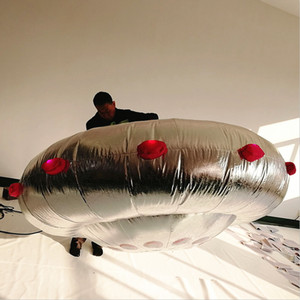 Hanging gonfiabile UFO <span class=keywords><strong>astronave</strong></span> con luci A LED per club di decorazione - Product Image 4