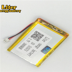 Plug 2.5-2 P 3.7 V 515573 3000 mah lipo battery Rechargeable solar li ion polymer lithium battery with PCM - Product Image 2