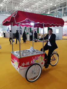 Carrito de Helados de Acero Inoxidable con Logotipo de Brasil - Product Image 2