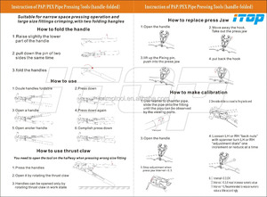 Herramientas de prensado usadas para tuberías <span class=keywords><strong>pex</strong></span>, herramienta de prensado de peso ligero - Product Image 2