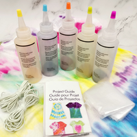 Kit de poudre tie-dye néon 5 couleurs Injoy (22,4 g au total) 1 paquet Fournitures artistiques pour enfants pour la peinture sur tissu