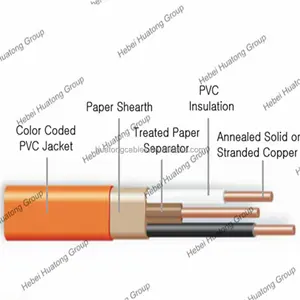 UL certification 100 250Feet 12/2 with Ground Wire Yellow or White Residential Indoor Electric cable