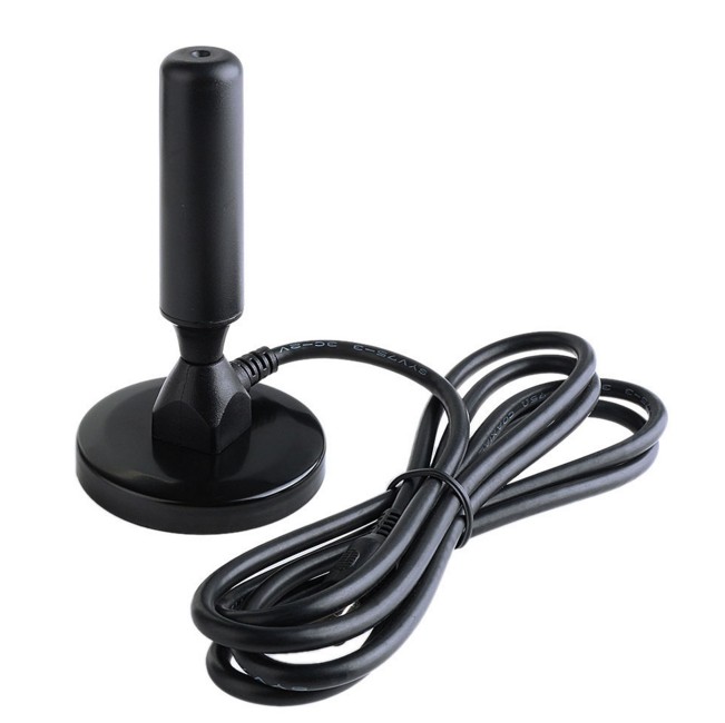 Цифровая ТВ-антенна 174-860 МГц DVB-T, Pal Штекерный кабель, для помещений и улицы с 1 м, черная Slx компактная комнатная ТВ-антенна для цифрового телевидения 50 Ом