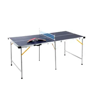 Comercio al por mayor personalizada plegable MDF mesa profesional de tenis de mesa estándar con accesorios gratis