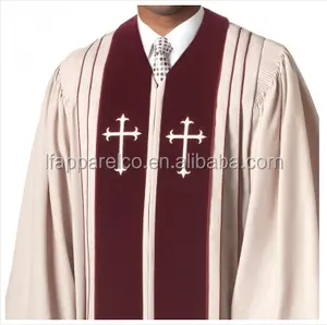 Bishop High Quality Bishop Clergy Robes In White/Red Colors