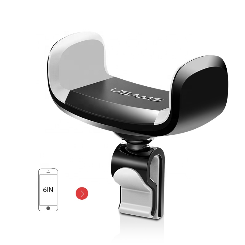 USAMS C стиль вращение на 360 градусов Мини Противоскользящий Автомобильный держатель для мобильного телефона с вентиляционным отверстием