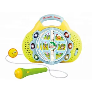 Lustiges Baby-Elektro-Phonics-Radio-Lernbuch spielzeug mit Licht und Musik