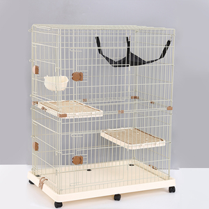 Nieuwe Ontwerp Huisdier Kat Kooi Appartement Met Wielen - Product Image 3