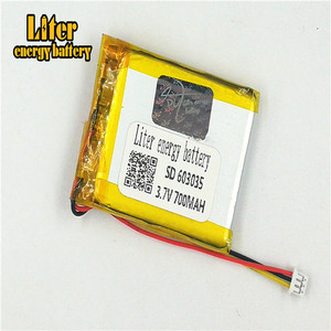 Male, 1.253 P <span class=keywords><strong>3</strong></span>,7 V 603035 rechargeable 700 mah lipo battery solar battery Battery's Battery li-ion polymer battery lithium battery with PCM - Product Image 1