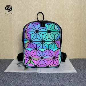 Mochila светящийся геометрический дорожный Детский рюкзак для старшей школы