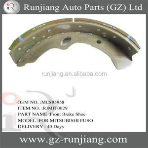 Zapatas de freno delantero <span class=keywords><strong>MC895958</strong></span>, para mitsubishi fuso canter, serie 94-04, piezas de camiones - Product Image 1