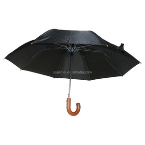 20.5 ''* 8 k sólido tela <span class=keywords><strong>2</strong></span> Veces Paraguas con mango de madera - Product Image 1