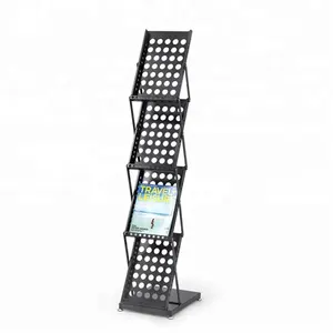 Tijdschrift Catalogus Literatuur Display Houder Rack Floor Pop Up Folding Stand