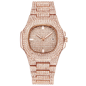 <span class=keywords><strong>Montre</strong></span> pour <span class=keywords><strong>homme</strong></span> DAICY, nouveau design hip-hop, grosse pierre brillante en diamant - Product Image 5