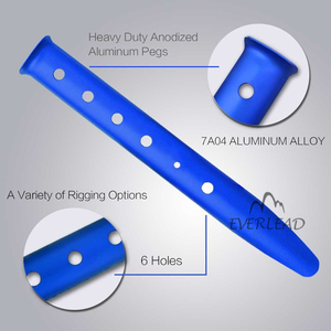 Ultra-léger Nouveauté En Plein Air Randonnée Trekking En Acier Métal Piquets de <span class=keywords><strong>Tente</strong></span> - Product Image 5