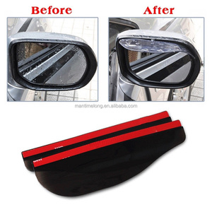 Coolcold — rétroviseur en <span class=keywords><strong>PVC</strong></span> universel pour voiture, 2 pièces, pare-pluie, lames, housse de protection des sourcils, accessoires de véhicule - Product Image 5