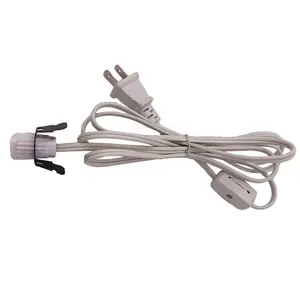 Etl Disetujui Clip-In Set Kabel Kami Garam Lampu dengan Kawat Switch