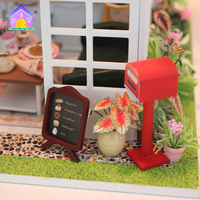 Zusammen gebaut Adult To Crafts Diy Kit Geburtstags geschenk Artikel Ideen Handgemachtes Modell des Gartenhauses Miniatur Puppenhaus Diy Toy