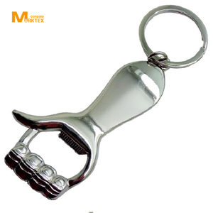 Zinc alloy 3D bottle opener keychain, <b>keyring</b> - Product Image 1