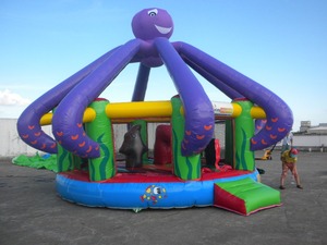 Terrain de <span class=keywords><strong>jeux</strong></span> gonflable géant en forme de pieuvre, <span class=keywords><strong>jeux</strong></span> gonflables pour enfants - Product Image 2
