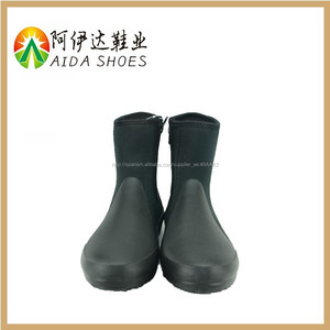 Hombres fanshion negro buceo de goma de neopreno botas - Product Image 5