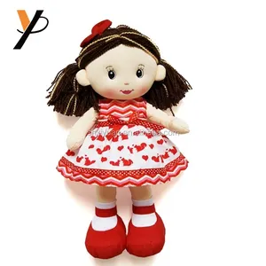 Grosir Hadiah Kustom Lembut Perempuan Boneka Kain Lap Boneka Mewah untuk Anak-anak