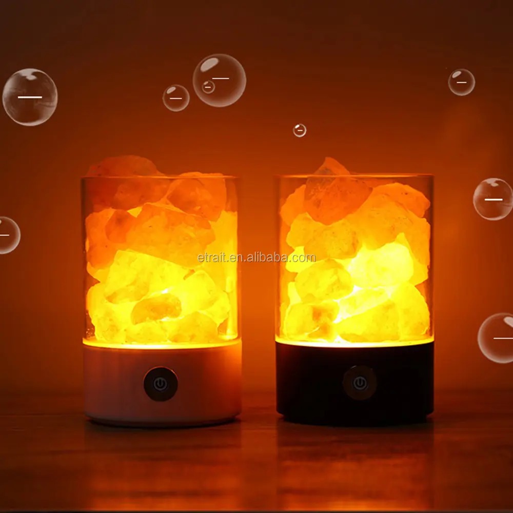 Новое поступление, Хрустальная солевая лампа Blaze Fire M2, USB-лампа, цветной ночник с отрицательными ионами