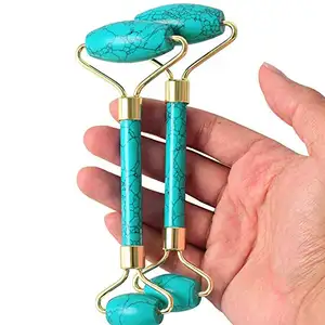 Jade Roller Massage, Anti Veroudering Turquoise Gezicht Roller