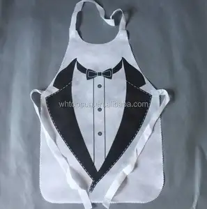 Disposable Nonwoven Adult Bib Apron For Restaurant