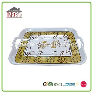 Fleurs design en plastique chine fait <span class=keywords><strong>lunch</strong></span> <span class=keywords><strong>plateau</strong></span> - Product Image 1