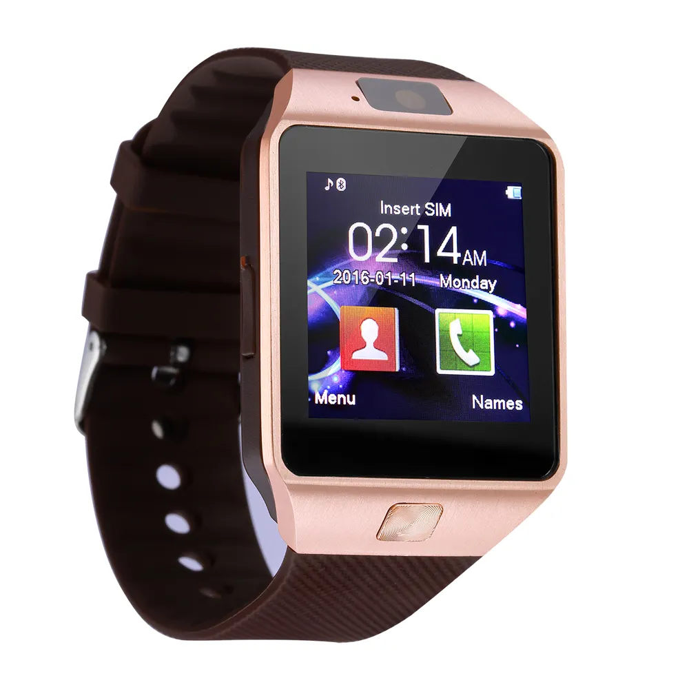 2021 1 venta DZ09 reloj teléfono inteligente pantalla táctil MTK6261 soporte Cámara GSM SmartWatch DZ09 para IOS/Android
